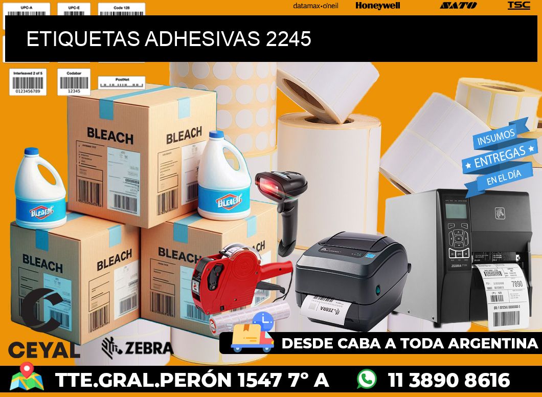 ETIQUETAS ADHESIVAS 2245