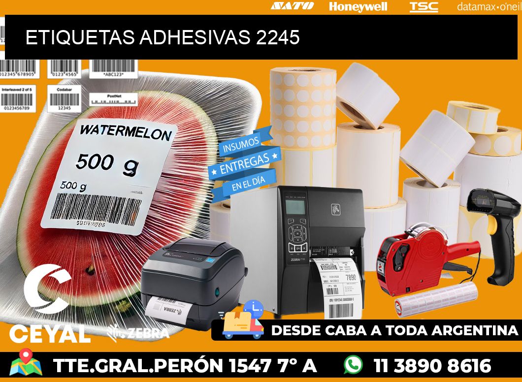 ETIQUETAS ADHESIVAS 2245