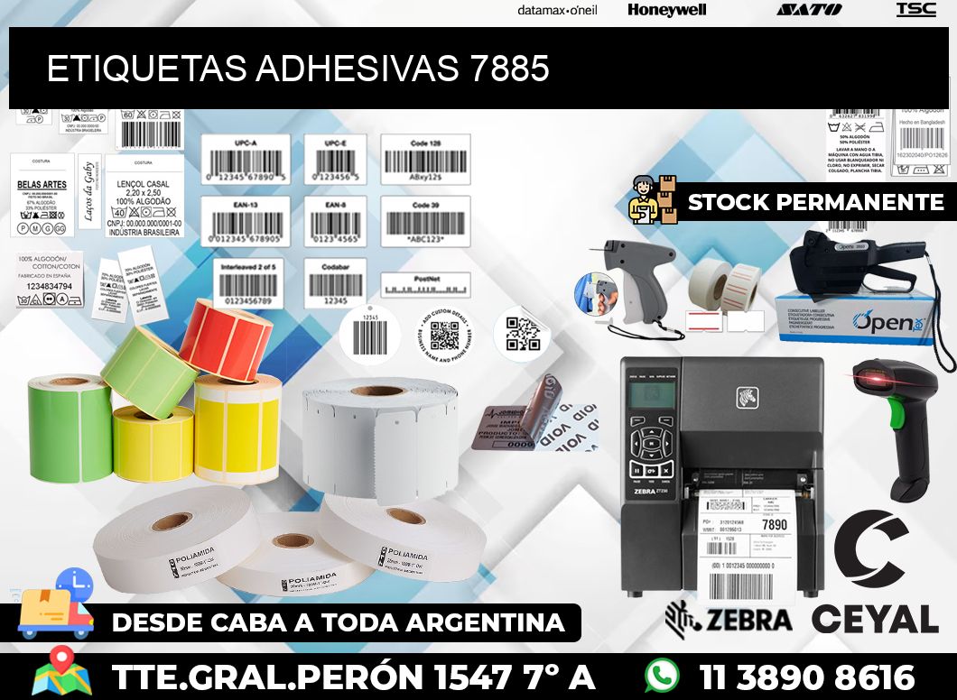 ETIQUETAS ADHESIVAS 7885