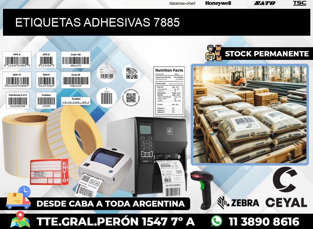 ETIQUETAS ADHESIVAS 7885