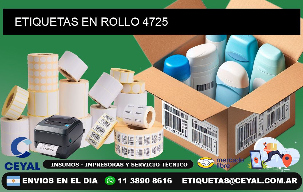 ETIQUETAS EN ROLLO 4725
