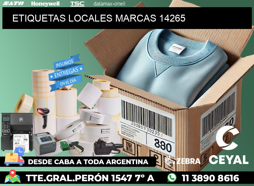 ETIQUETAS LOCALES MARCAS 14265