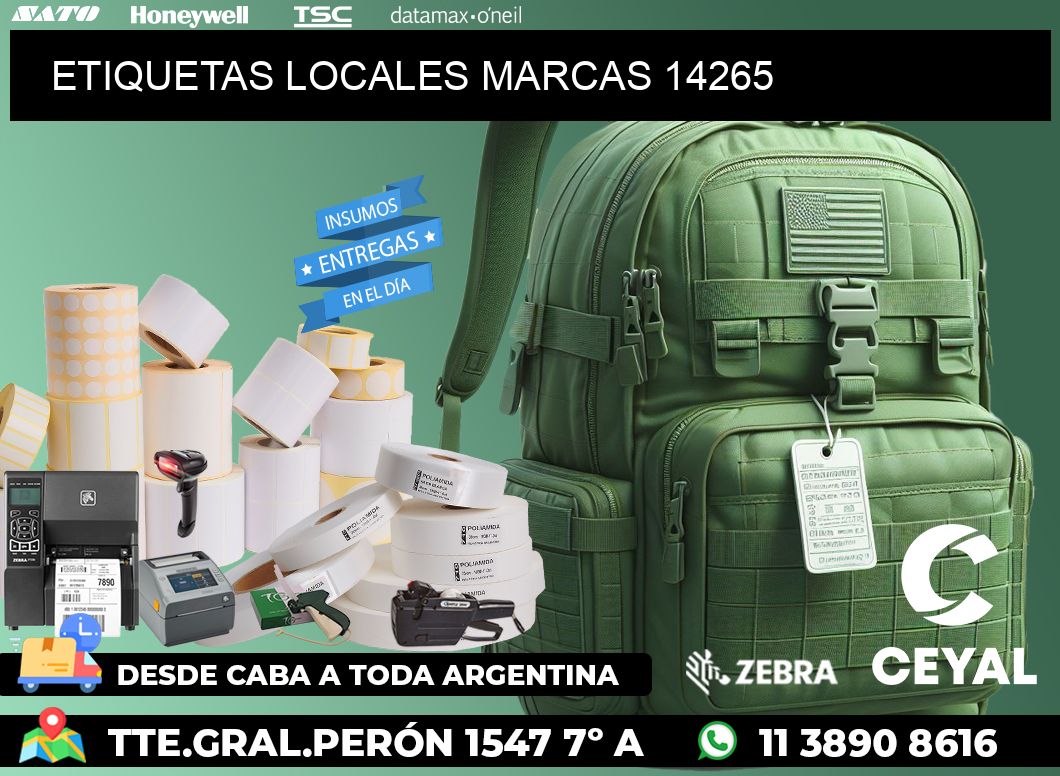 ETIQUETAS LOCALES MARCAS 14265