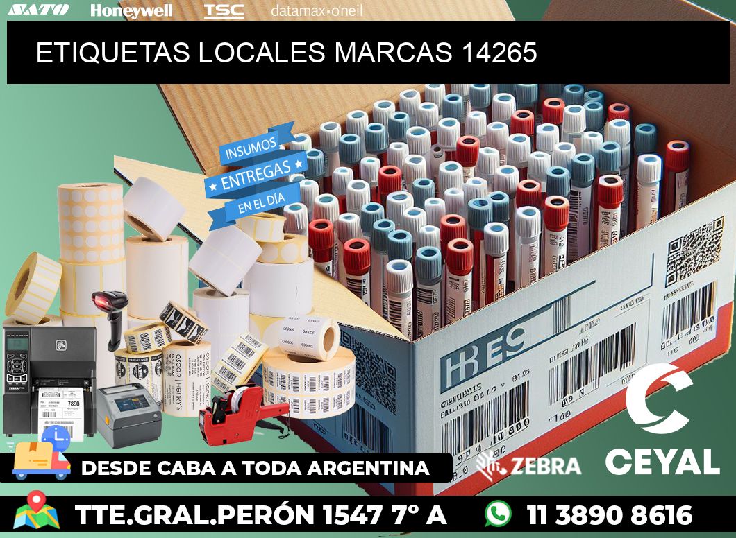 ETIQUETAS LOCALES MARCAS 14265