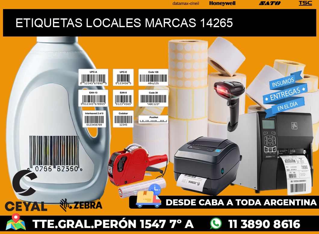 ETIQUETAS LOCALES MARCAS 14265