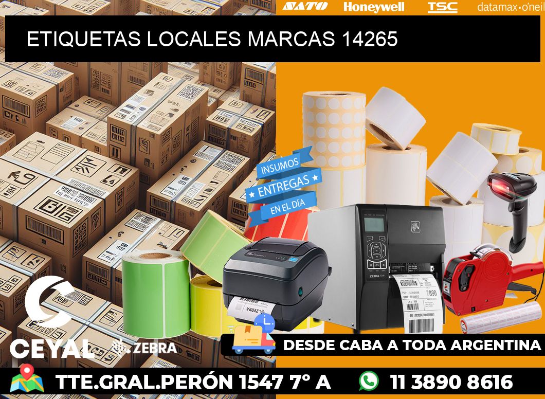 ETIQUETAS LOCALES MARCAS 14265
