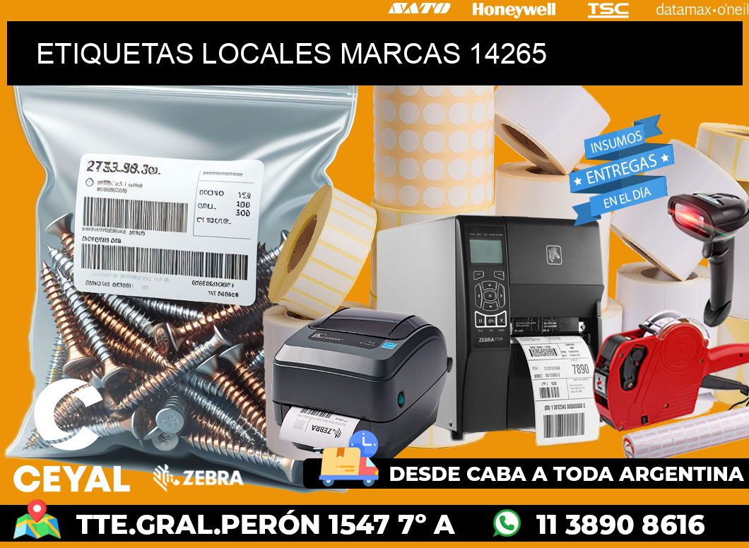 ETIQUETAS LOCALES MARCAS 14265