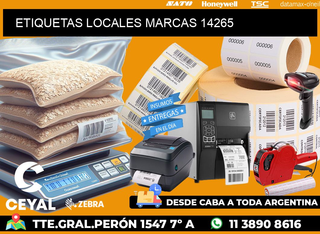 ETIQUETAS LOCALES MARCAS 14265