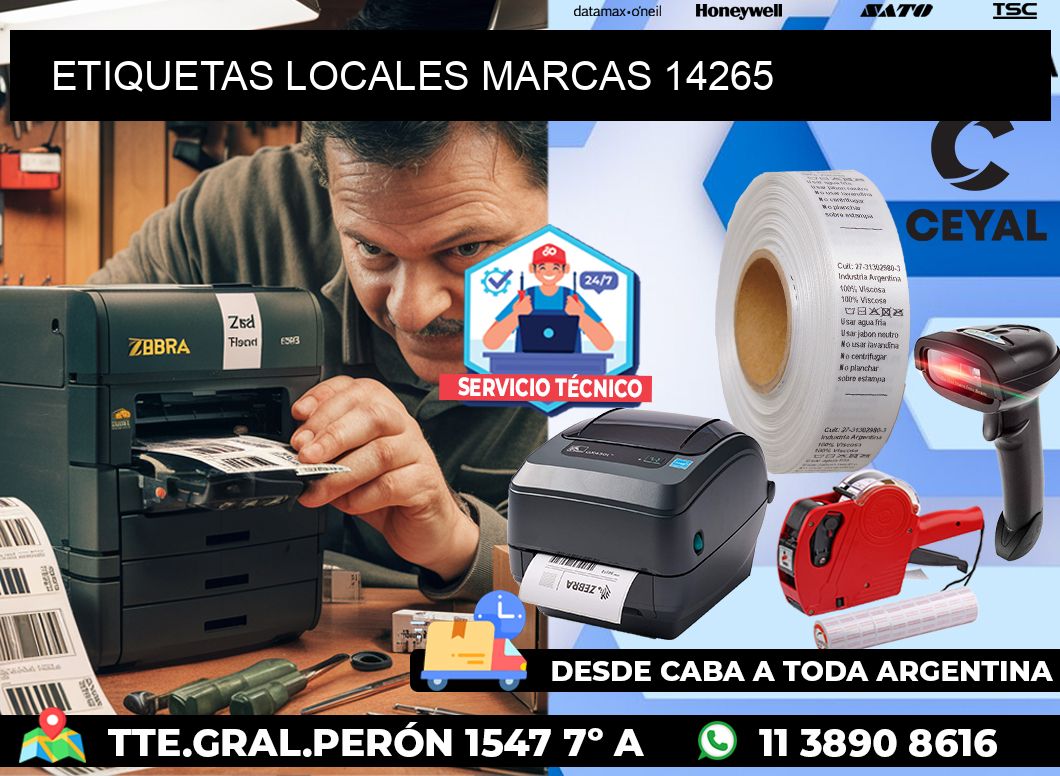 ETIQUETAS LOCALES MARCAS 14265