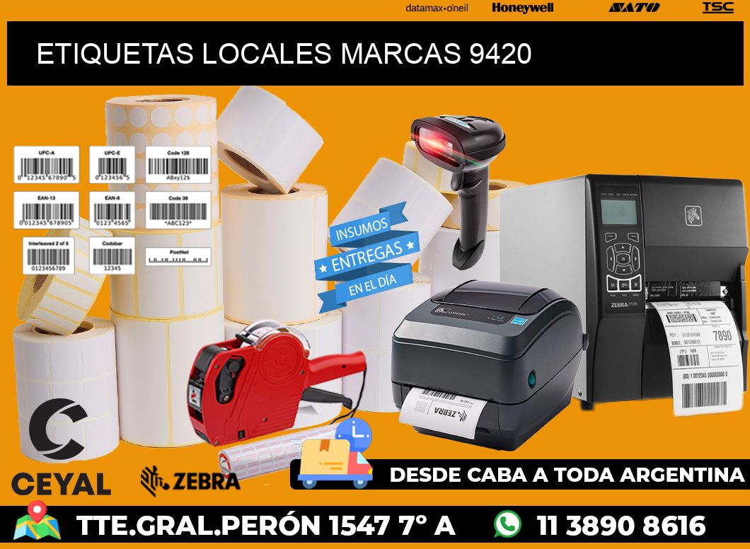 ETIQUETAS LOCALES MARCAS 9420