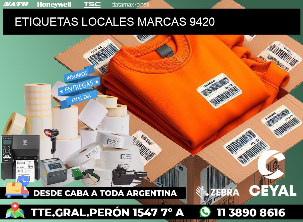 ETIQUETAS LOCALES MARCAS 9420
