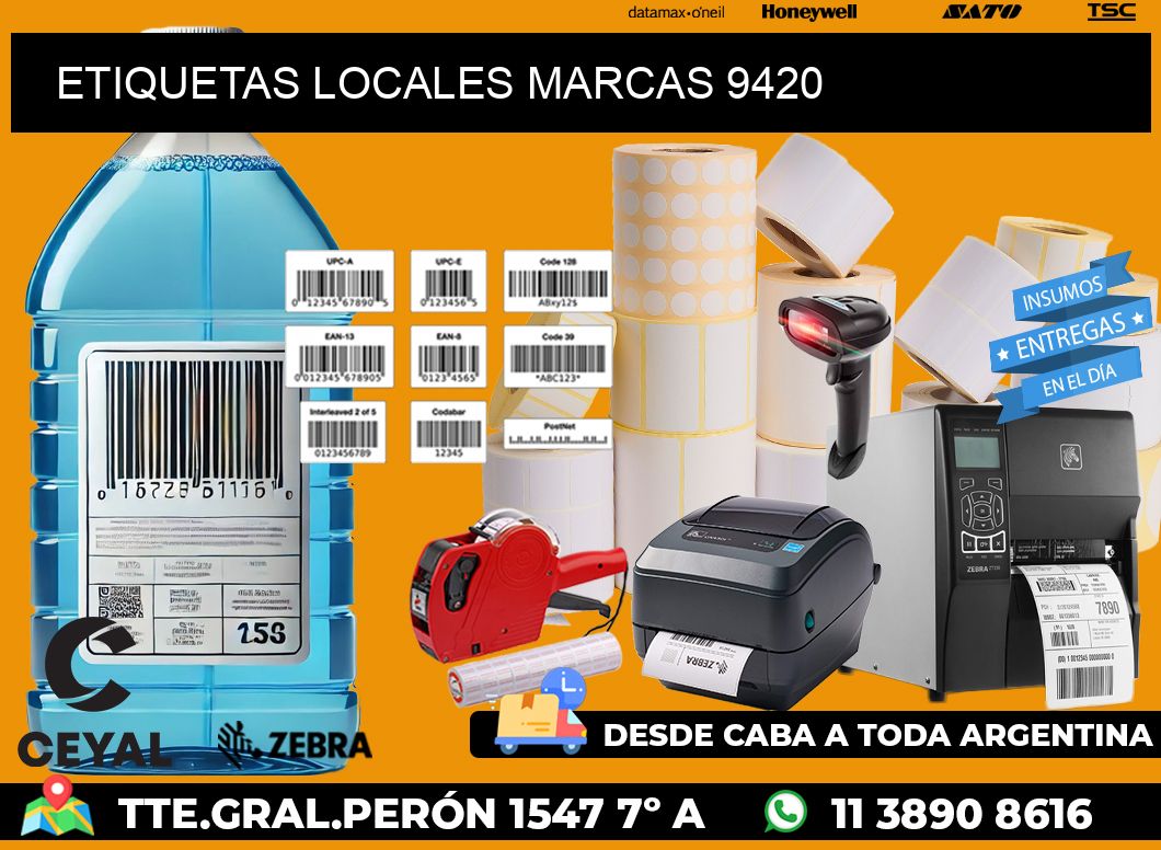 ETIQUETAS LOCALES MARCAS 9420