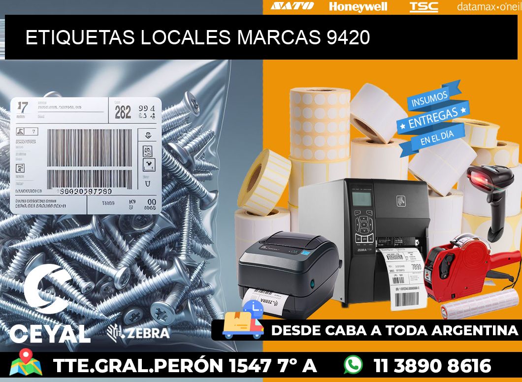 ETIQUETAS LOCALES MARCAS 9420