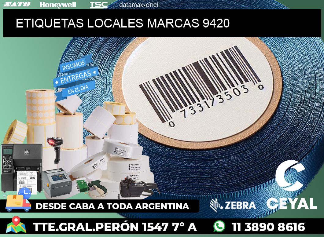 ETIQUETAS LOCALES MARCAS 9420