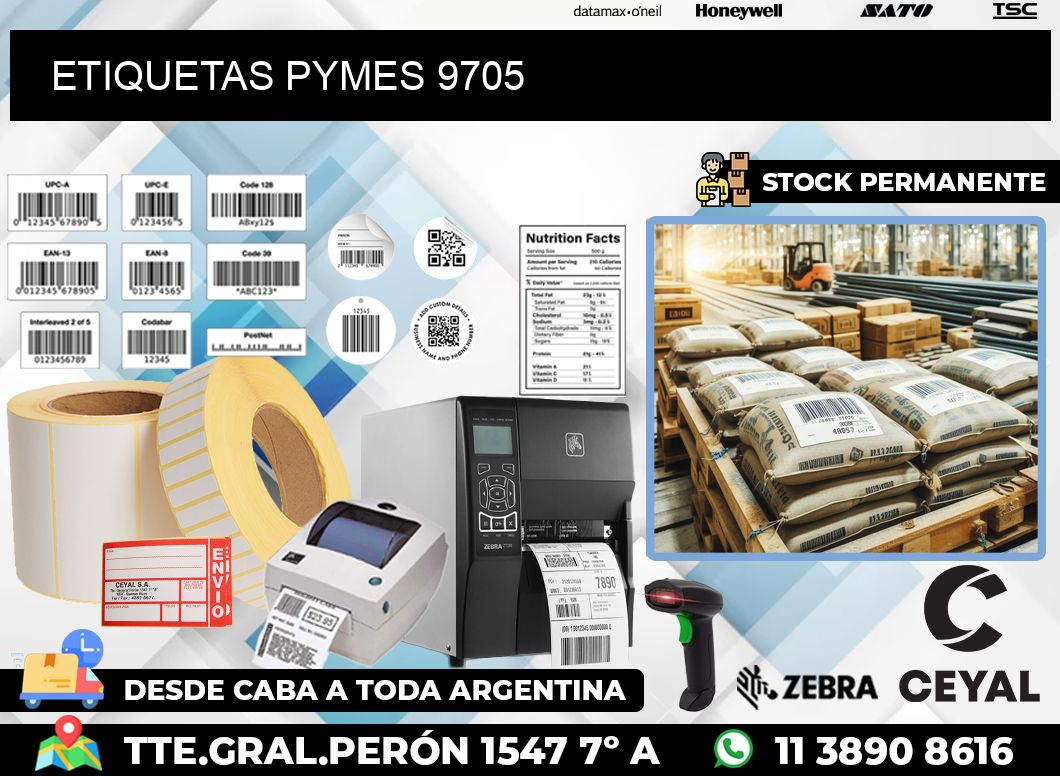 ETIQUETAS PYMES 9705