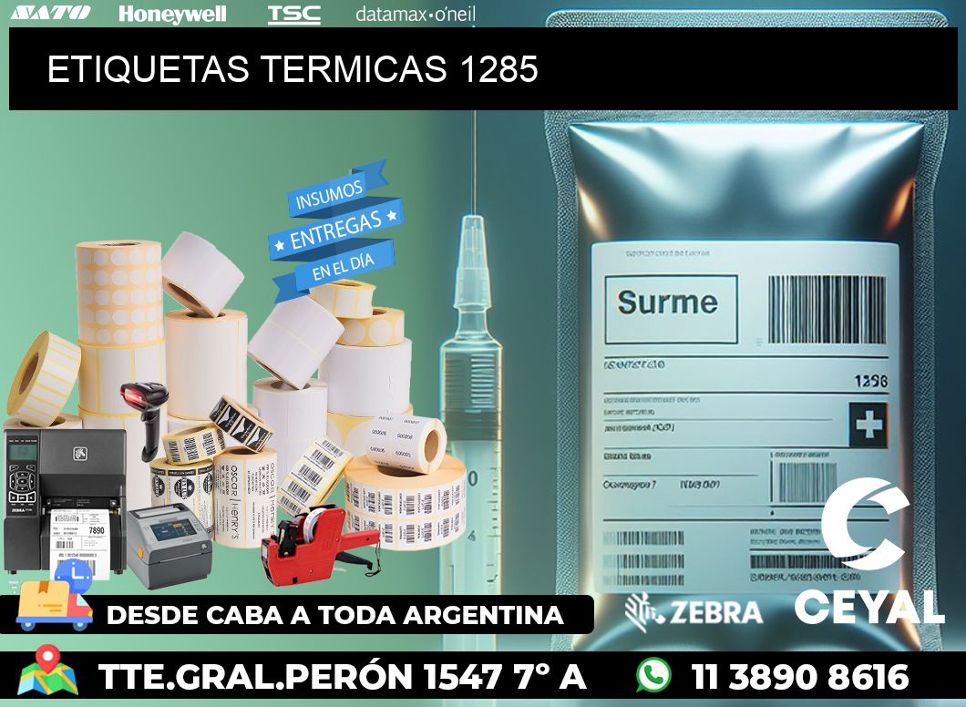 ETIQUETAS TERMICAS 1285