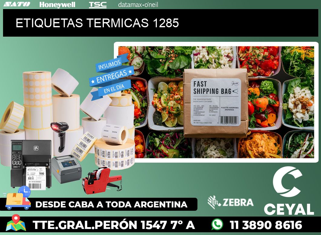 ETIQUETAS TERMICAS 1285