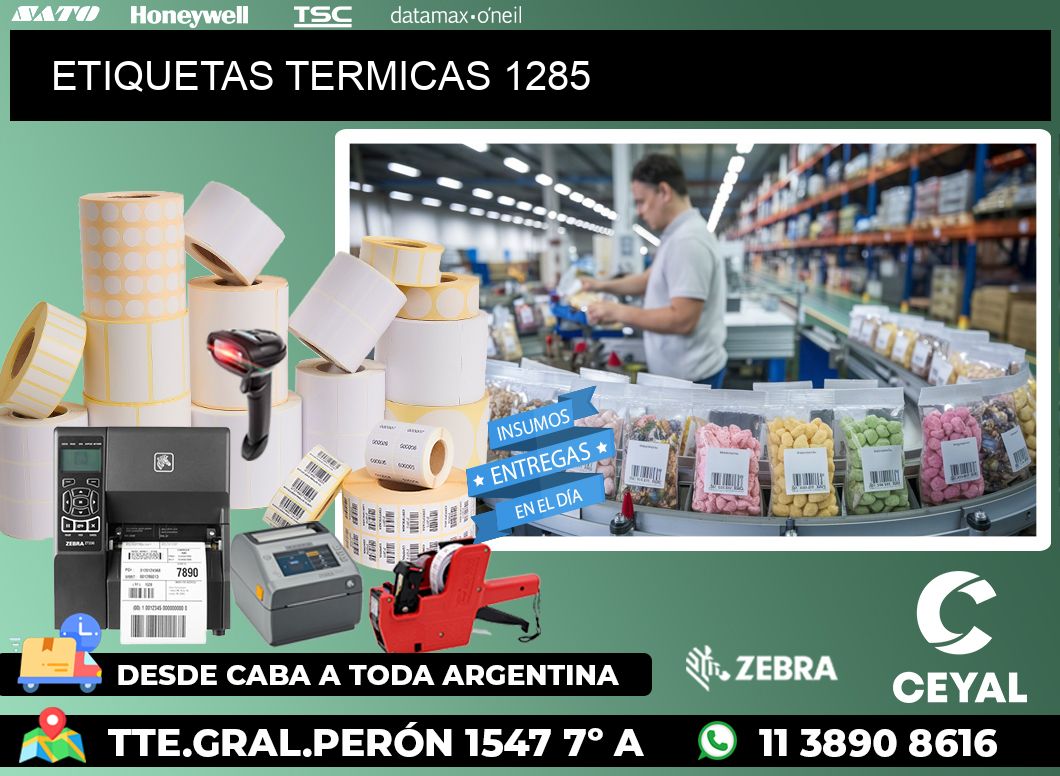 ETIQUETAS TERMICAS 1285