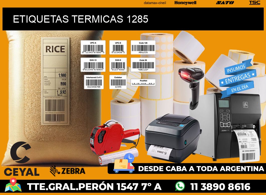 ETIQUETAS TERMICAS 1285