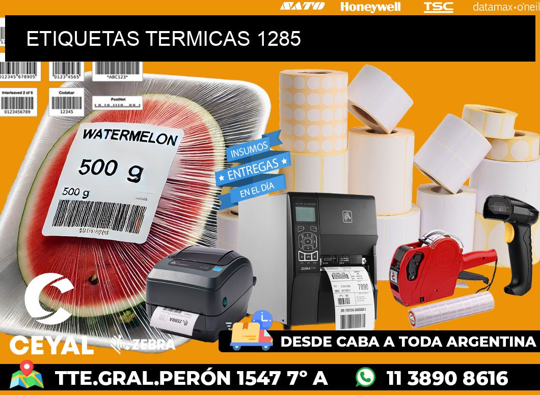 ETIQUETAS TERMICAS 1285