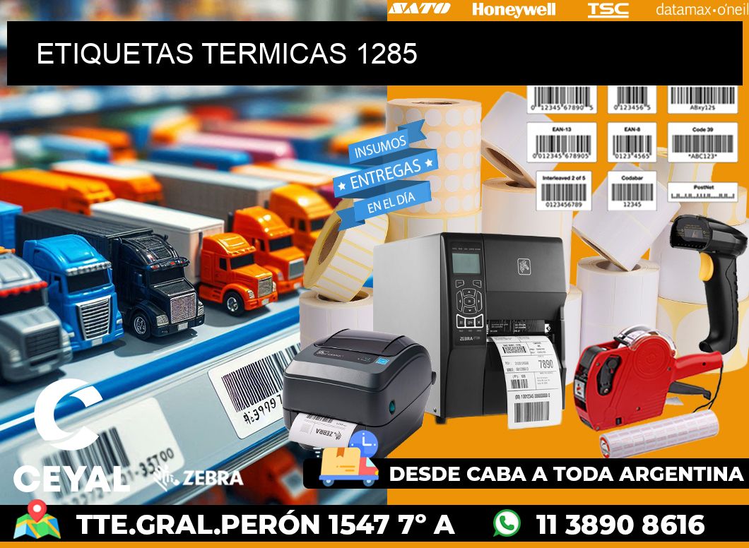ETIQUETAS TERMICAS 1285