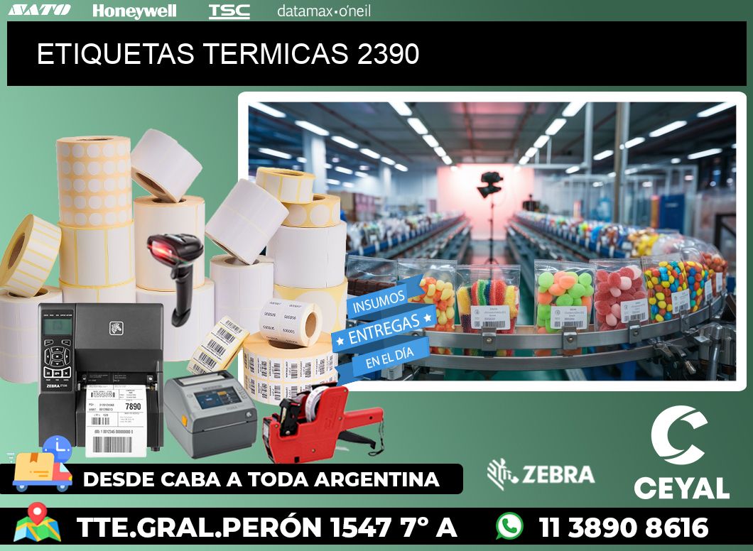 ETIQUETAS TERMICAS 2390