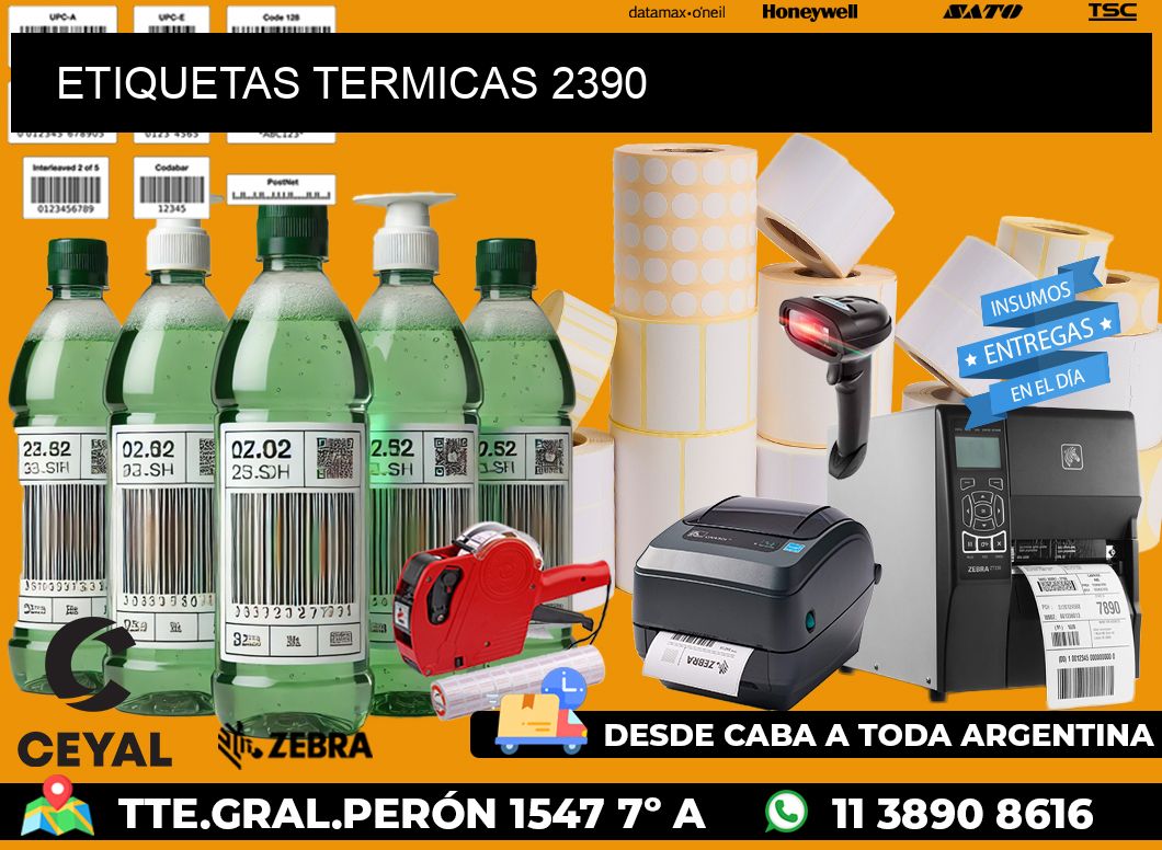 ETIQUETAS TERMICAS 2390