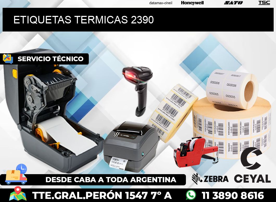 ETIQUETAS TERMICAS 2390