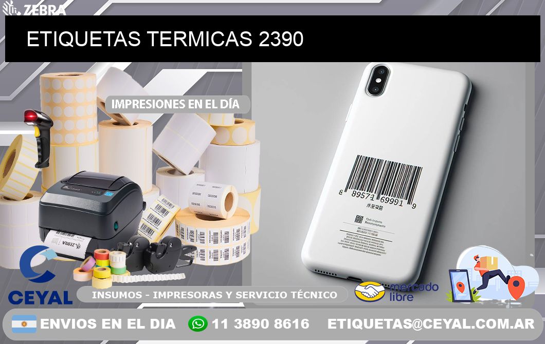 ETIQUETAS TERMICAS 2390