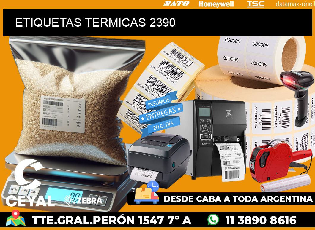 ETIQUETAS TERMICAS 2390