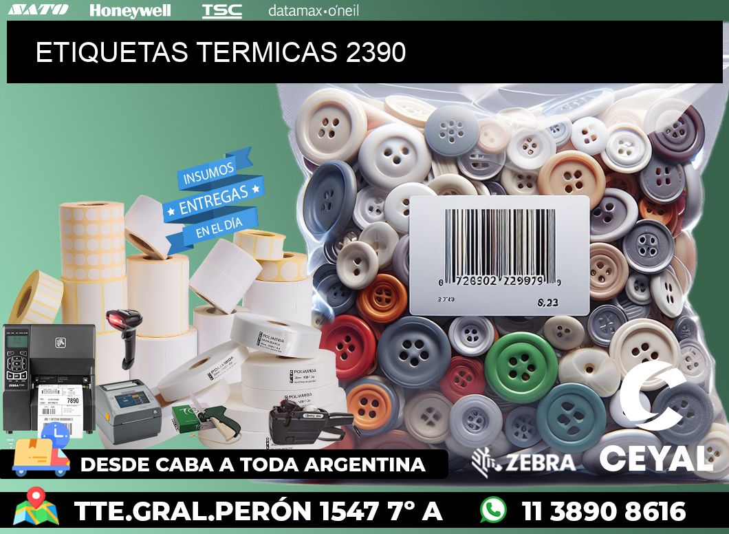 ETIQUETAS TERMICAS 2390