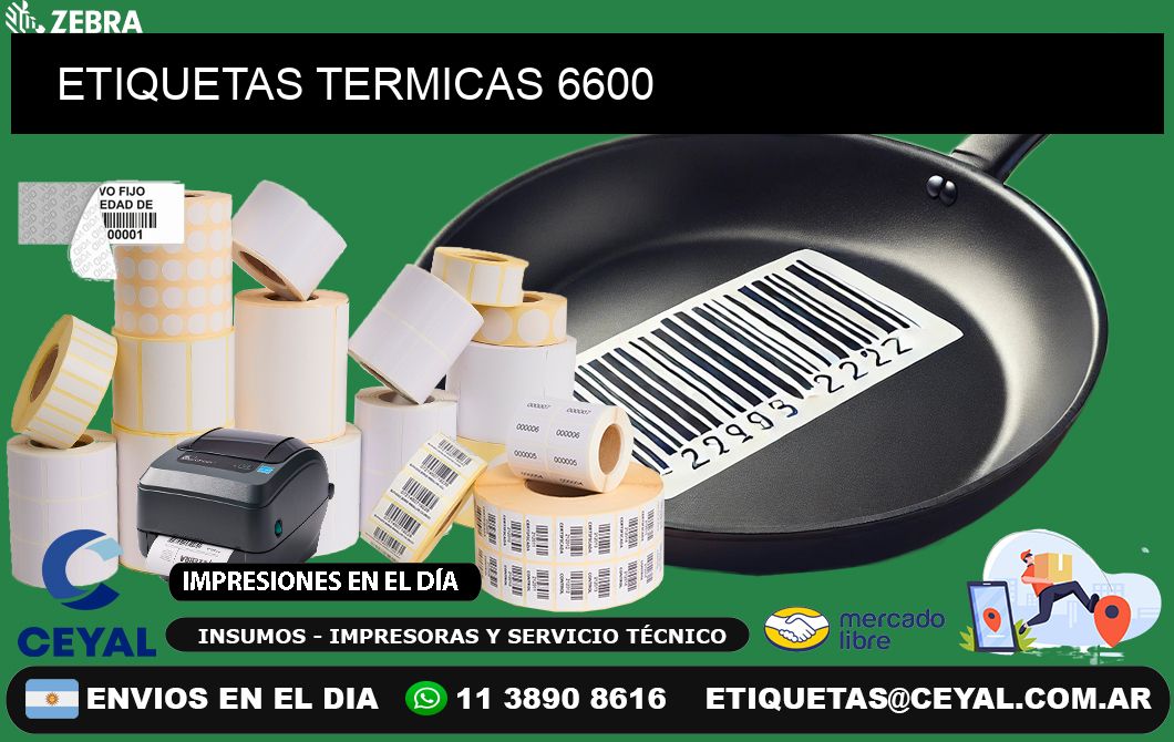 ETIQUETAS TERMICAS 6600