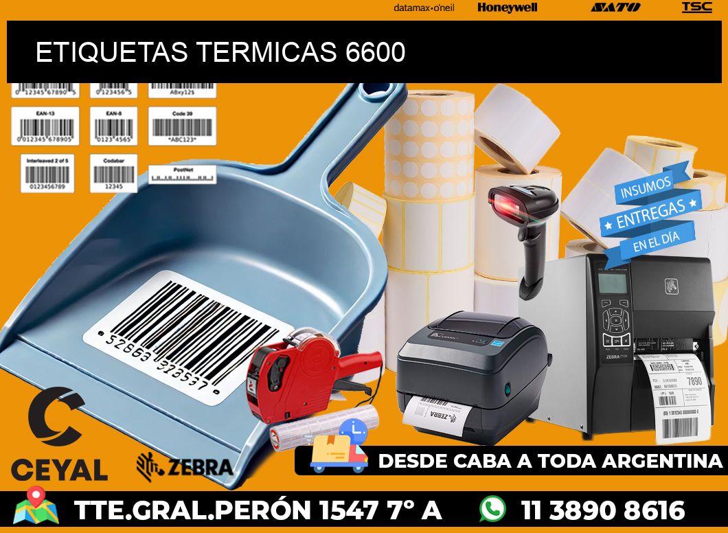 ETIQUETAS TERMICAS 6600
