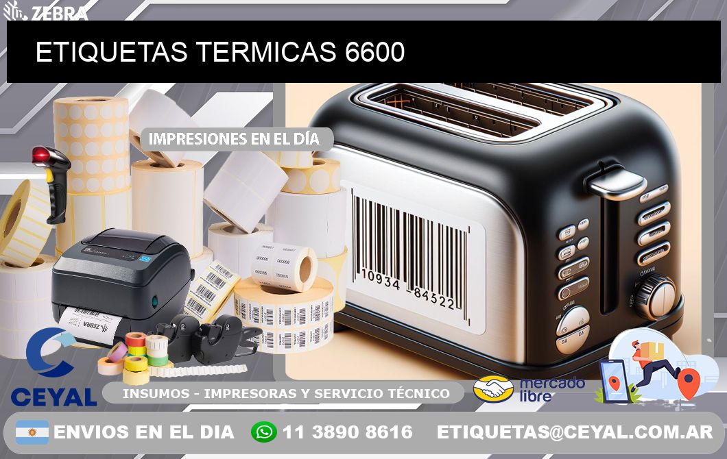 ETIQUETAS TERMICAS 6600