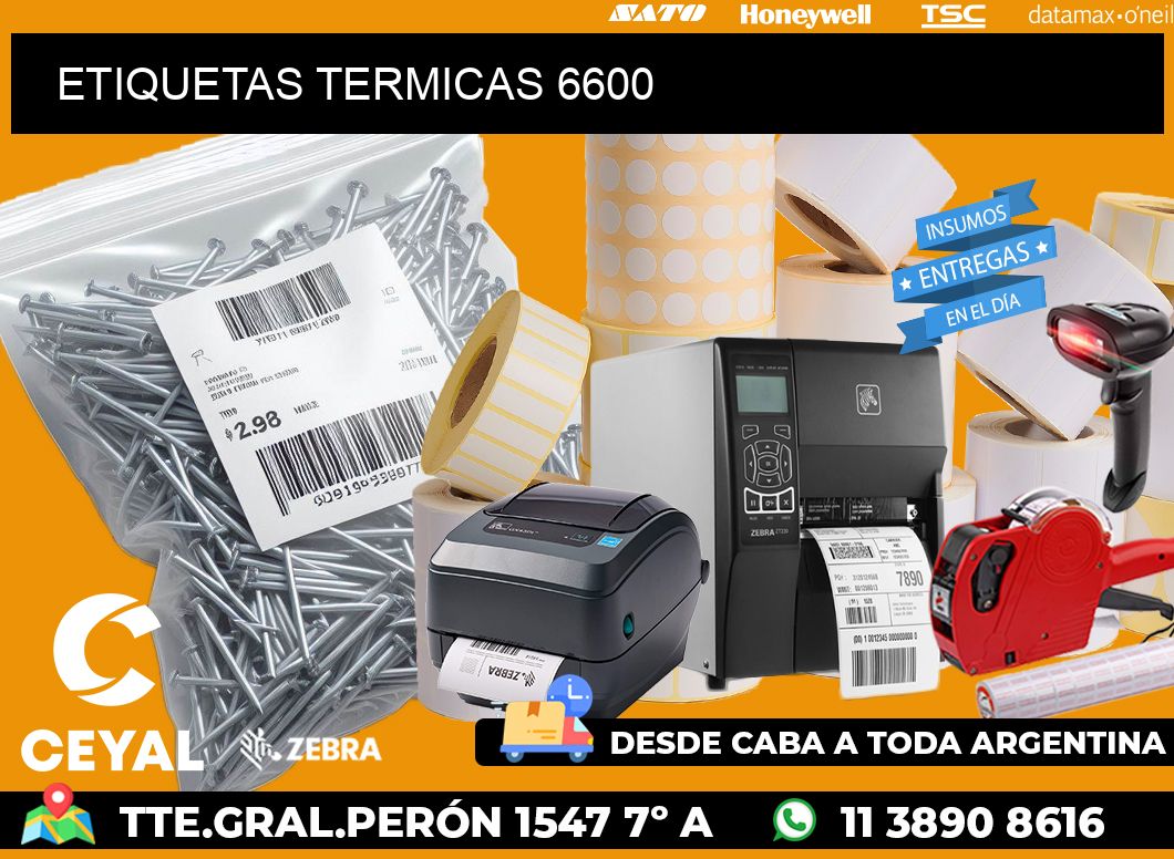ETIQUETAS TERMICAS 6600