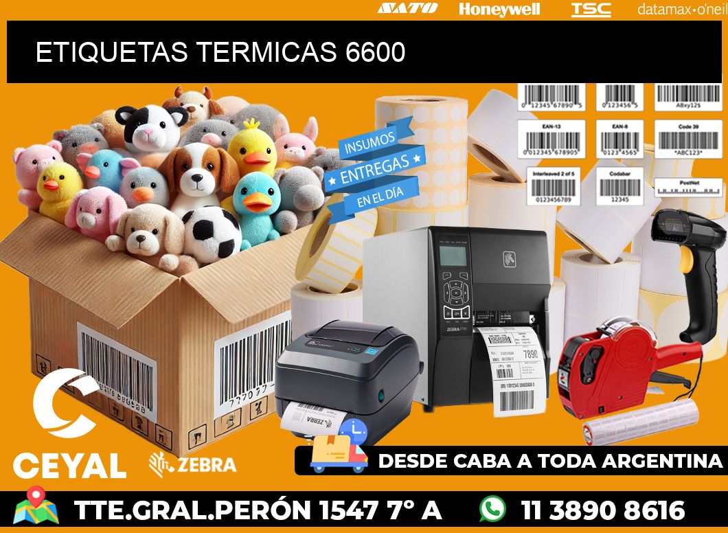 ETIQUETAS TERMICAS 6600