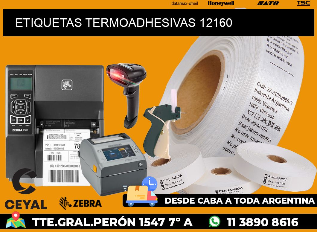 ETIQUETAS TERMOADHESIVAS 12160