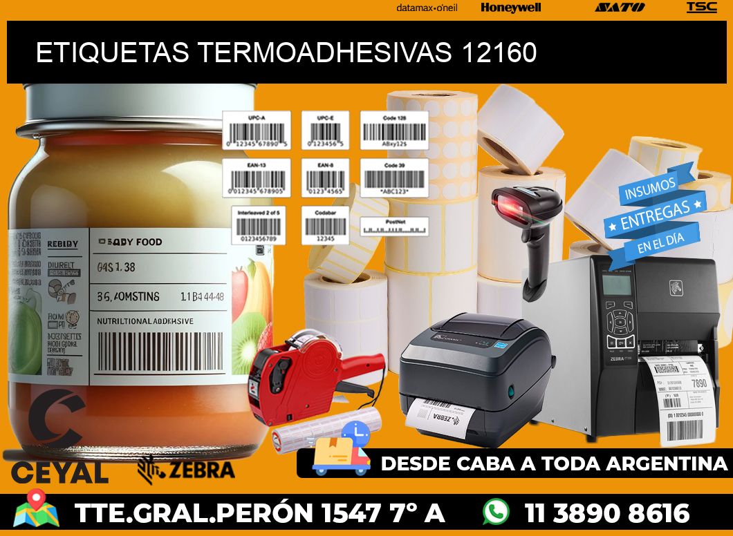 ETIQUETAS TERMOADHESIVAS 12160