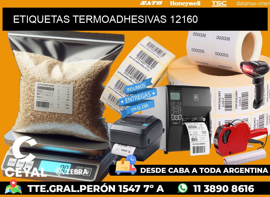 ETIQUETAS TERMOADHESIVAS 12160