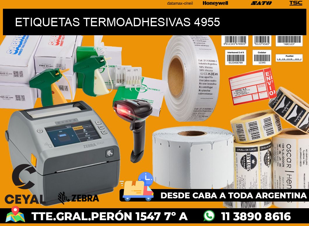 ETIQUETAS TERMOADHESIVAS 4955
