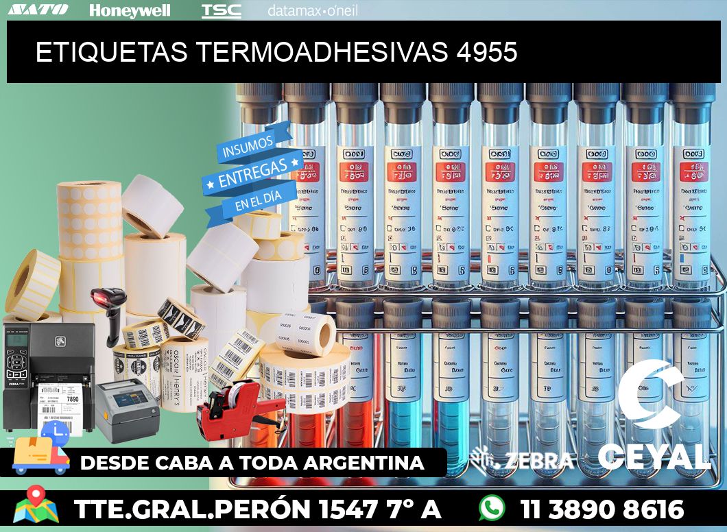 ETIQUETAS TERMOADHESIVAS 4955