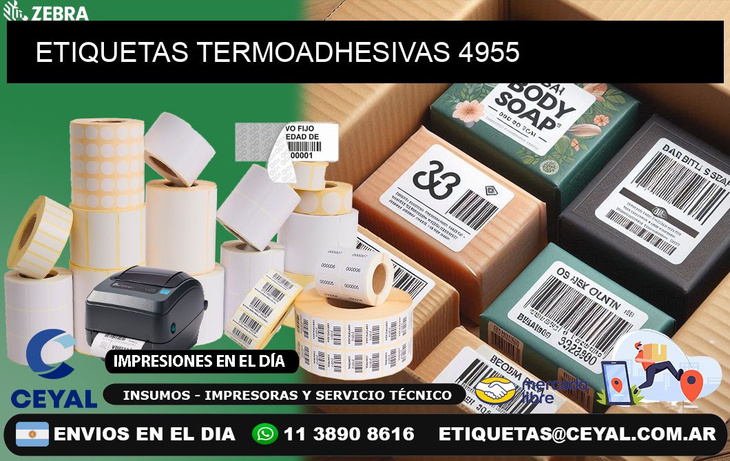 ETIQUETAS TERMOADHESIVAS 4955