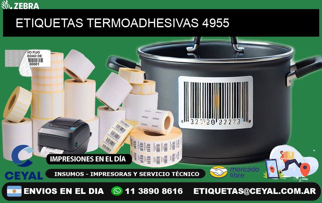 ETIQUETAS TERMOADHESIVAS 4955