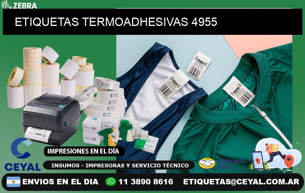 ETIQUETAS TERMOADHESIVAS 4955