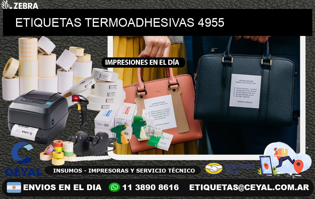 ETIQUETAS TERMOADHESIVAS 4955