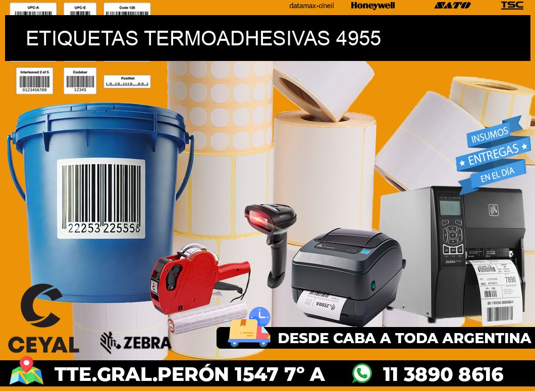 ETIQUETAS TERMOADHESIVAS 4955