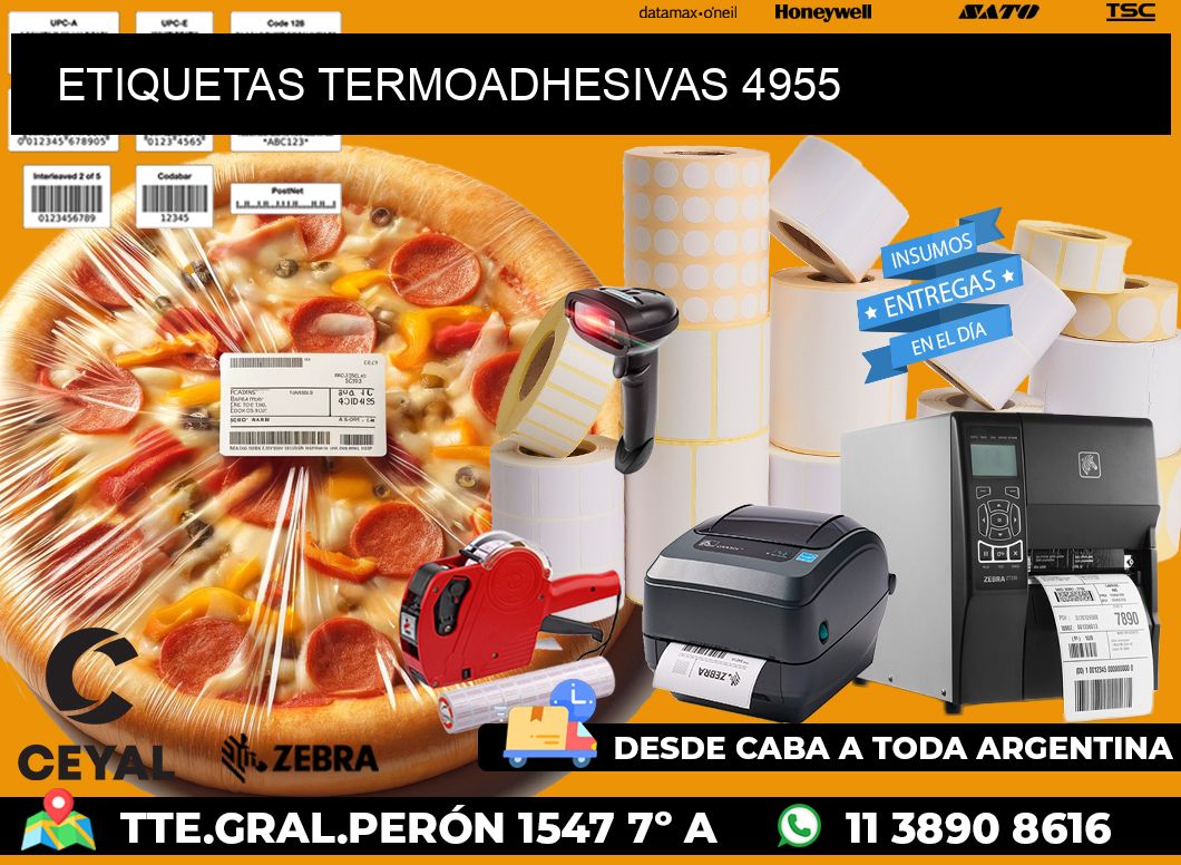 ETIQUETAS TERMOADHESIVAS 4955