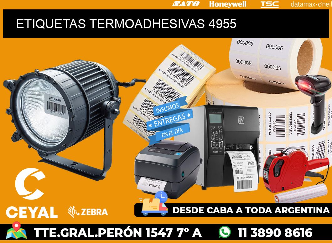 ETIQUETAS TERMOADHESIVAS 4955
