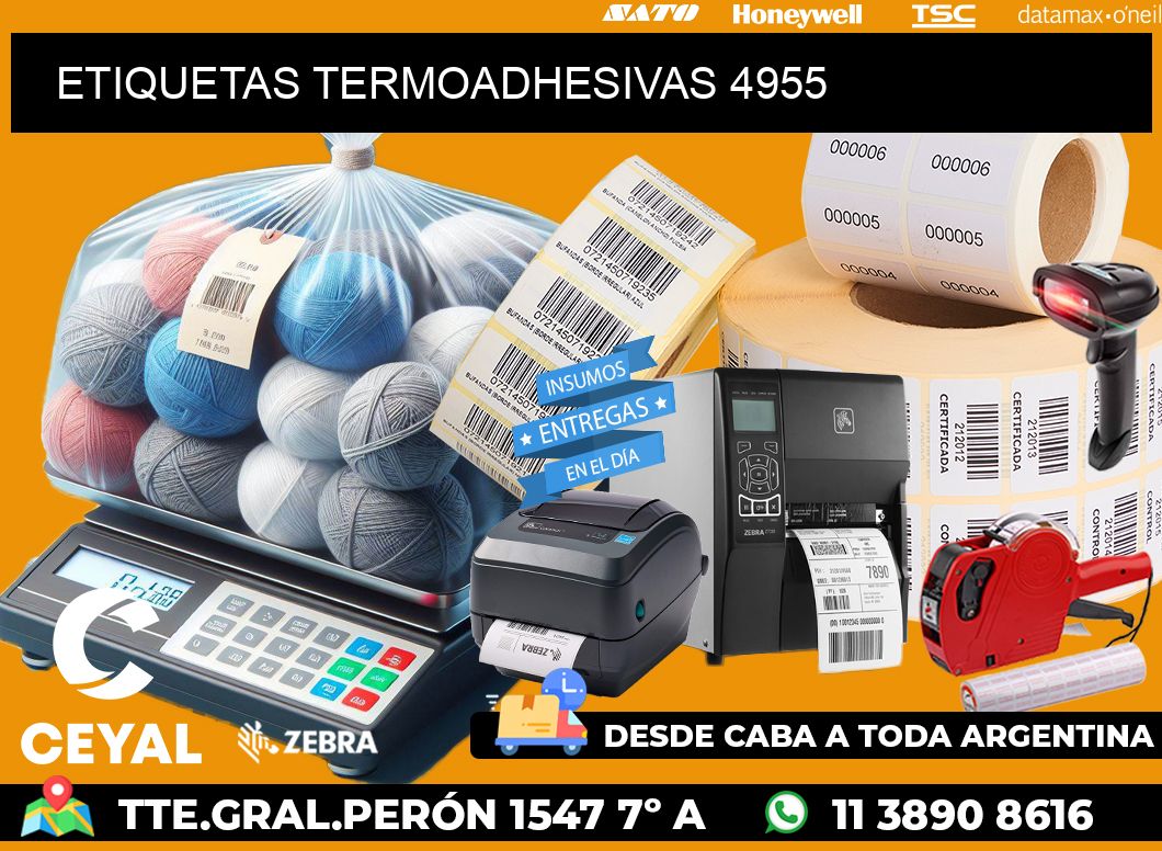 ETIQUETAS TERMOADHESIVAS 4955