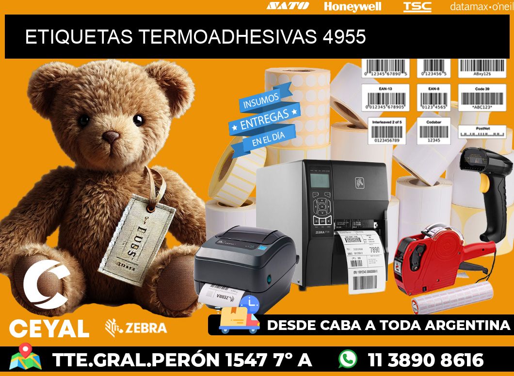 ETIQUETAS TERMOADHESIVAS 4955